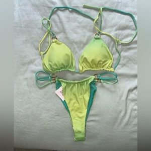 Knight Swim NWT Sour Hour Faye Swimsuit Set